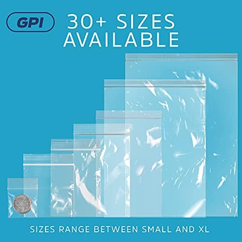 2" x 9" Zip Bags, 12000 Pack, 2 Mil, Reclosable for Incense Necklaces, GPI - Image 5