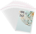 Egofine Self Sealing Cellophane Bags 100 PCS, 2x3 Inches Clear Resealable Cellophane Bags,Storage Baggies for Daily Vitamin, Jewelry, Candy by Egofine