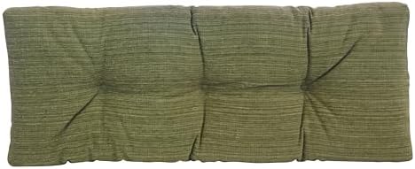 Klear Vu The Gripper Non-Slip Tufted Bench Cushion for Indoor Furniture, Assembled in USA, Entryway Storage, Bay Window, Corner Nook or Piano Seat, 43 Inches, Chenille Green by KlearVUHomeTextiles