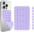 Giumel 1 Pack Purple Double Sided Silicone Suction Cup Phone Case Mount, Strong Grip Holder for Selfies and Videos, Compatible with iPhone and Android by Giumel