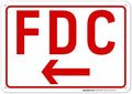 FDC Left Arrow Sign, by SigoSigns