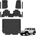 Floor Mats & Cargo Liner for Jeep Wrangler JK 4-Door 2007-2018 by YonMeoo