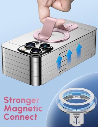 GripMate for MagSafe Phone Grip for iPhone, Slim Magnetic Phone Ring Holder - Image 4