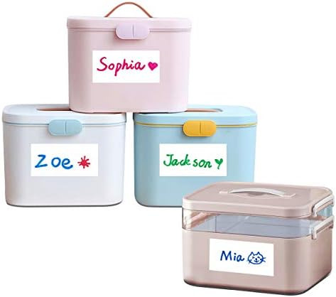 120 Large Size Removable Customizable Blank Labels, Water/Oil/Tear Resistant, No Residue for Home Organization Projects, Bins, Kitchen Storage Containers, Desk Items(2”x 4”) - Image 5