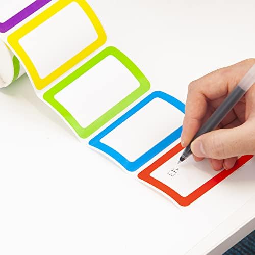 L LIKED 500 Colors Blank Name Tag Labels 3.5"x2.25" for School Office Home - Image 3