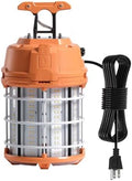 VEVOR LED Temporary Work Light, 100W, 14400 lm, 5000K Durable & Water-Resistant, Linkable up to 8 Units, Ceiling or Stand Job Site Illumination for Construction Sites, Workshops, Indoor & Outdoor Use by VEVOR