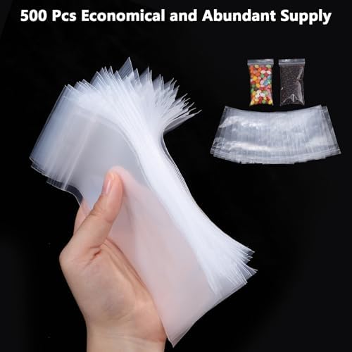 500 Count 3 x 5 Inch Clear Resealable Plastic Bags, 2 Mil - Image 3