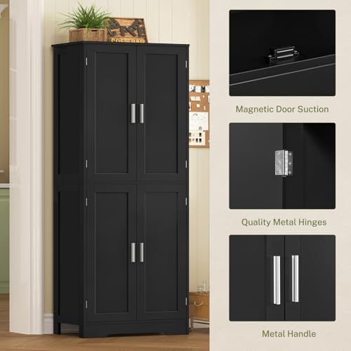 TEENFON Storage Cabinet with Doors & Adjustable Shelf - Image 6