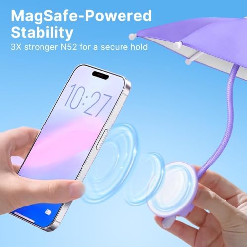 Phone Umbrella for Sun Shade Magnetic Thumbs Up Anti-Glare Umbrella - Image 4