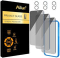 Ailun Privacy Screen Protector + Camera Lens Protector for iPhone 16 Plus by Ailun