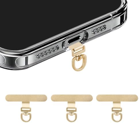 Yojaro 360° Rotating Stainless Steel Phone Tether Tab (3-Pack) - Universal for iPhone & Other Phones (Fits Wristbands/Necklaces/Crossbody Straps) by Yojaro