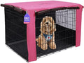 HiCaptain 36-Inch Dog Crate Cover with Mesh, Waterproof Kennel Cover, Pink by HiCaptain