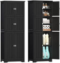 Tall Bathroom Storage Cabinet, 63" H Linen Floor Cabinet by Zeibospri