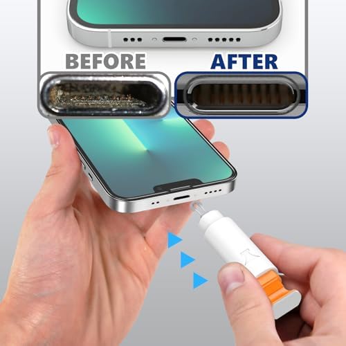 iPhone Cleaning Kit for Charging Port Phone USB C with Storage Case, White - Image 4