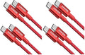 Anker USB C to USB C Cable, Type-C 60W Fast Charging Cable (3.3 FT, 2Pack) for iPhone 17 Series, iPad mini 6 and More (Red) (Pack of 2) by Anker