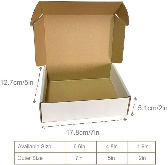 7x5x2 Shipping Boxes Set of 50, Mailer Box - Image 2