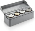 SINGARO Coin Holder for Car, Coin Change Organizer Compatible with Coins of Different Sizes, Dash-Mounted Holder Suitable for Most Cars, Trucks(Gray) by SINGARO