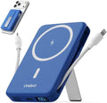 Magnetic Portable Charger 10000mAh, 22.5W Power Bank with Built in Cable by Unknown