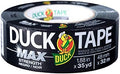 Duck Brand Max Strength Duct Tape - 1 Roll - Heavy Duty Hold - 1.88 Inch x 35 Yards - Black (240867) by DuckBrand