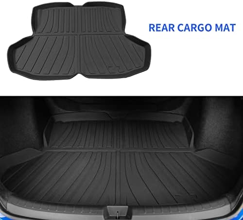 powoq Floor Mats Cargo Mat Compatible with 2022-2026 Honda Civic Sedan - Image 3