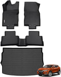 Wailtnb- Floor Mats & Cargo Liner Set Custom Fit 2017-2022 Nissan Rogue Sport Cargo Tray Highest Position All Weather Floor Liners for Nissan Rogue Sport Cargo Liner Mat Accessories for Rogue Sport by Wailtnb