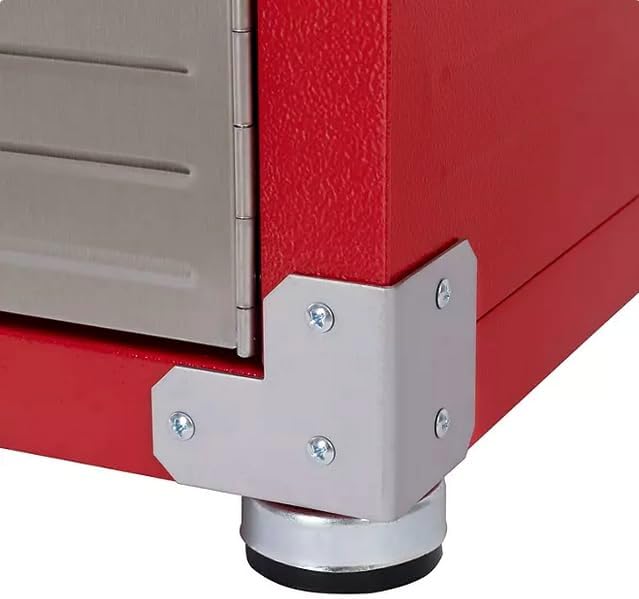 Heavy-Duty Commercial Storage Cabinet (Red, 48" W x 24" D x 72" H) - Image 6