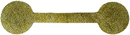500 Piece Value Pack Jewelry Repair, Price and Identification Tags/Tyvek Self Adhesive Rectangle/Dumbbell/Barbell Jewelry Price Tags (Long - 1 7/8" x 1/2" (47 x 12mm), Gold) - Image 4