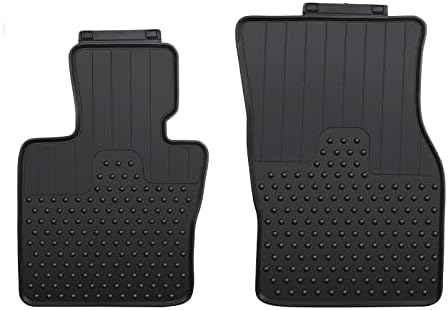 Car Floor Mats Custom Fit for Mini Cooper F55 Hardtop 4 Door, F56 Hardtop 2 Door & F57 Convertible Black Rubber All Weather Protection Auto Floor Liners(Set of 2 Front Mats) by Lwope