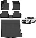 AIPOIL® Floor Mats Custom Fit for 2019-2025 Volvo S60 TPE All Weather Odorless Non-Slip Car Liners, 1st & 2nd Row Full Set, Black by AIPOIL