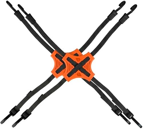 Tack Strap 30 in. Flat Bungee Tie Down Straps, 2-Pack, Orange by STAPLL