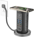 Power Strip Tower, kakyanill PD 65W Charging Station 9 AC Outlets 8 USB by kakyanill