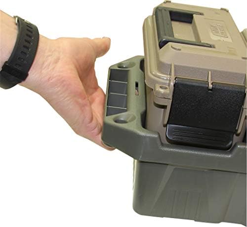 MTM AC5C 5-Can Ammo Crate Mini, Convenient size, Store 650 rounds of 9mm bulk ammo, Stackable, easy carry and transport of multi-caliber ammo, Rugged tactical carrying crate - Image 6