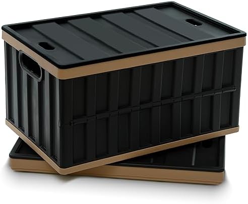 Citylife 2PC 64L Collapsible Storage Bins with Lids, Collapsible bins by CITYLIFEHomeOrganization