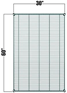 Green Epoxy Wire Shelf |Pack of 2 Shelves| for Storage in Humid Environments | Ideal for Restaurants, Stores, Businesses and Homes (Green Epoxy Wire Shelves, 30''W x 60''L) - Image 2
