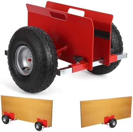 600 LBS Panel Dolly, Door Dolly Adjustable Drywall Mover with 10" Tires by Unknown