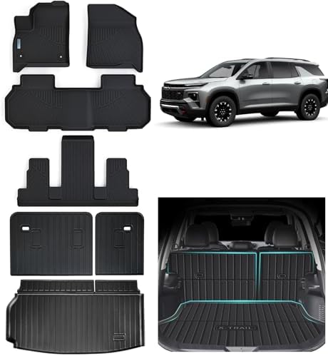 Floor Mats for Chevy Traverse & GMC Acadia 2024-2026 7 Seats by SANBAN-AXE