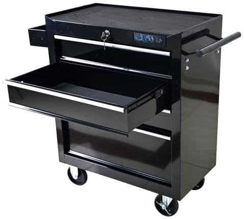 LuckyNote】Rolling Tool Chest, 4 Drawer Tool Box - Image 9