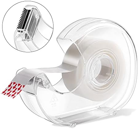 Amazon Basics Invisible Matte Finish Tape Dispenser with Refill Rolls for Labeling, 3/4" x 650" (18 yds), 6-Pack - Image 2