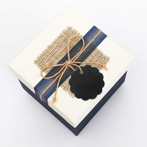 G2PLUS 100PCS Scalloped Tags with Twines,2.4 in Round Black Tag - Image 6