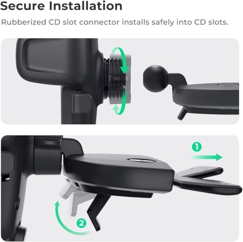 iOttie Easy One Touch Signature CD Slot Car Mount for Smartphone iPhone 18 - Image 4