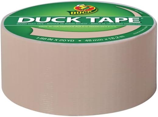 Duck Brand 283264 Color Duct Tape, Beige, 1.88 Inches x 20 Yards Each Roll, 3 Rolls - Image 2