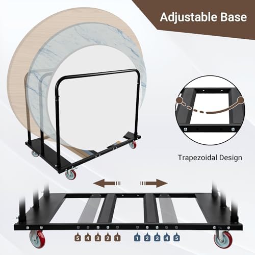 Folding Table Cart, Heavy Duty Drywall Dolly Cart 1800 LBS - Image 4