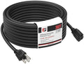EP 75 FT Outdoor Extension Cord, 16/3 SJTW Heavy Duty Black, ETL Listed by ENERGYPRO