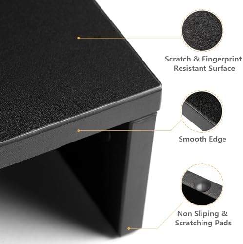 TAVR Monitor Stand Riser, Office Desktop Organizer Stand for 2 Monitors - Image 6