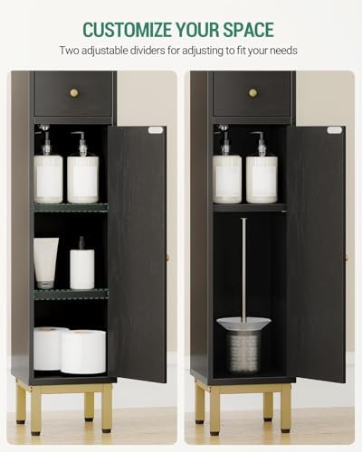 Hzuaneri Bathroom Cabinet with Shelves,Tall Bathroom Storage Cabinet - Image 5