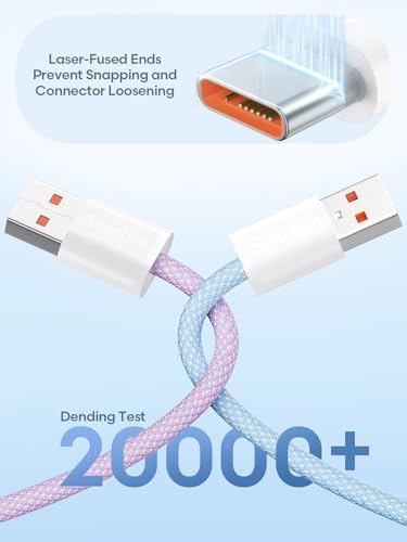 Senetem USB C Cable 3FT 3-Pack, USB A to Type C 3A Fast Charger Cord - Image 6