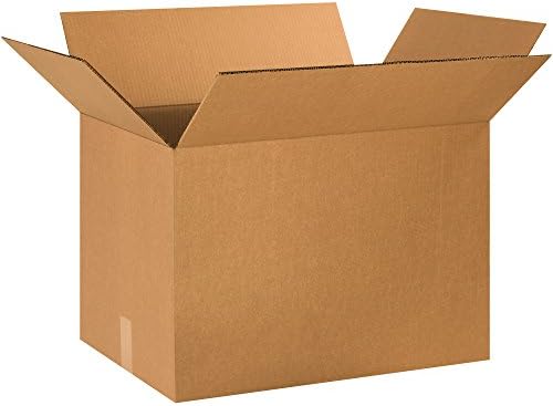 Box USA 10 Pack of Heavy-Duty Double Wall Corrugated Cardboard Boxes, 24" L x 16" W x 16" H, Kraft, Shipping, Packing and Moving by BOXUSA