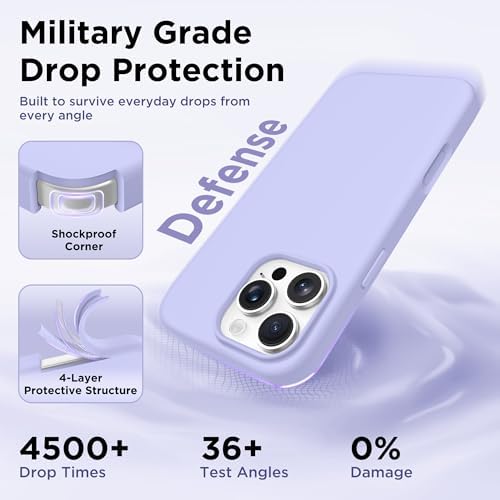 GolbinBox Magnetic for iPhone 16 Pro Case, Silicone Cover, Lilac - Image 6