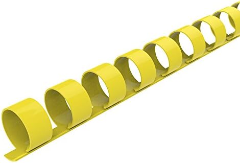 Rayson CR-8-100-Y Plastic Binding Combs 21-Ring, 5/16in, 40-Sheet(80gsm 20lb) Capacity, Yellow Comb Binding Ring, Max. Binding A4 Size Paper (8.3 x 11.7inches), Box of 100 by RAYSON