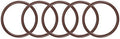 uxcell Fluorine Rubber O-Rings 27mm OD 23mm ID 2mm Width, Metric FKM Sealing Gasket, Pack of 5 by uxcell